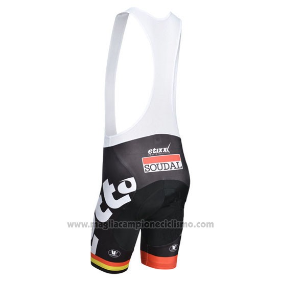 2014 Abbigliamento Ciclismo Lotto Belisol Campion Germania Manica Corta e Salopette